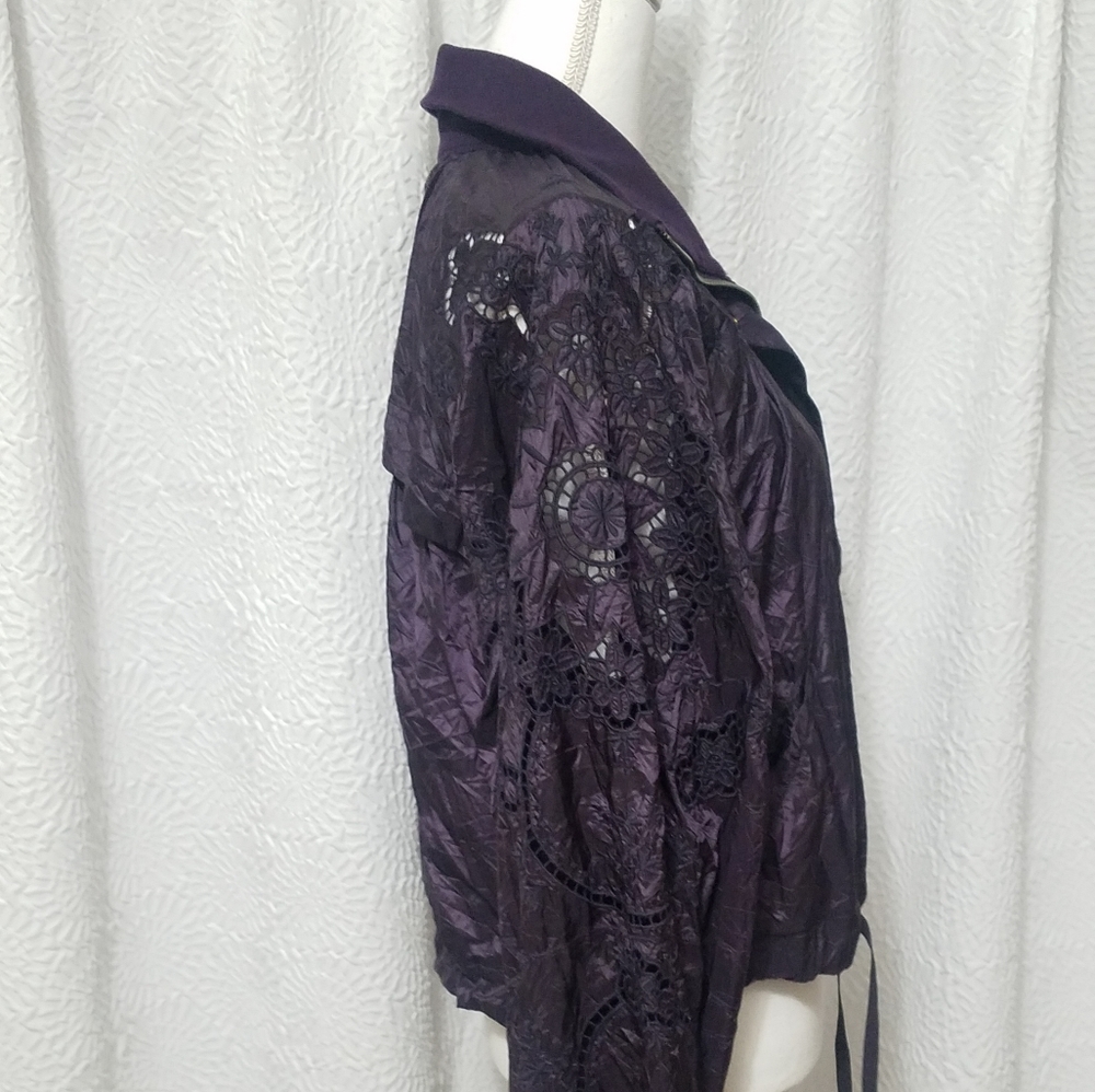 🌷Free People Eyelet Embroidered Nylon Jacket - Picture 6 of 13